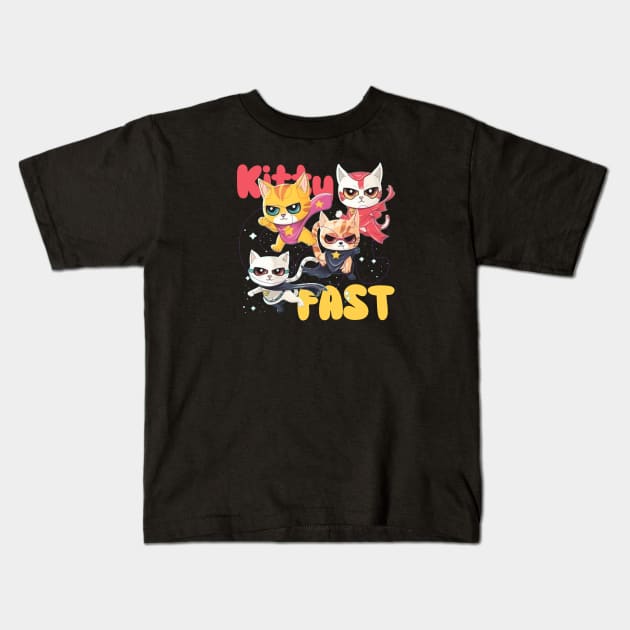 Superkitties Kids T-Shirt by Pixy Official